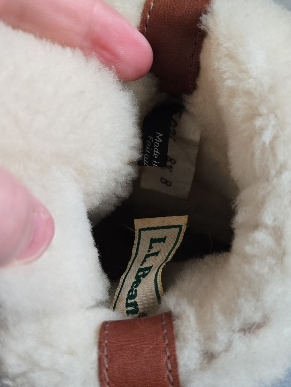 L.L. Bean Vintage Canada North Shearling Lined Oiled Leather Boots -Style 5034 - Picture 12 of 12